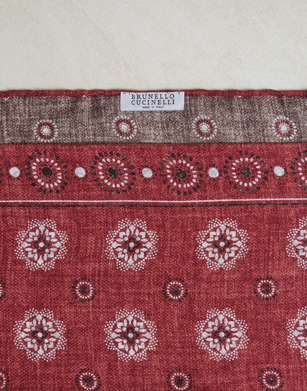 Bordeaux Silk Pocket Square