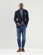 Bicolor Cotton Pattern Shirt