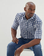 Bicolor Cotton Pattern Shirt