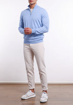 Multicolor Cotton Casual Pants