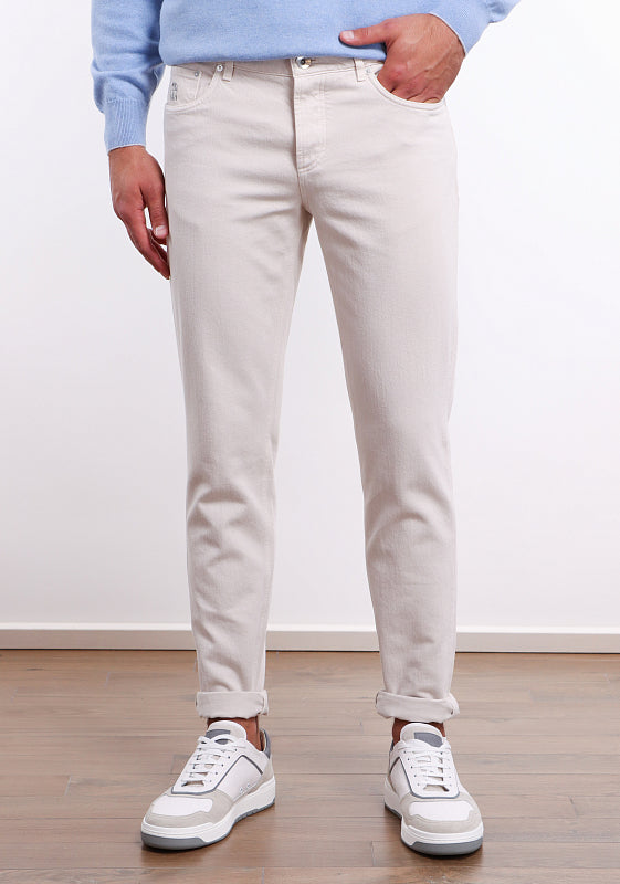 Multicolor Cotton Casual Pants