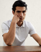 White Cotton Polo Shirt