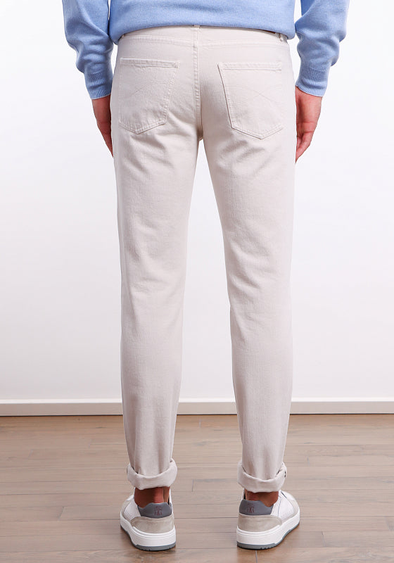 Multicolor Cotton Casual Pants