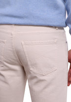 Multicolor Cotton Casual Pants