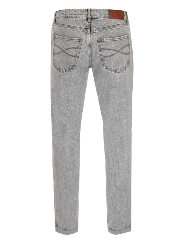 Black Cotton Slim Fit Jeans