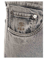 Black Cotton Slim Fit Jeans