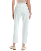 Blue Cotton High-Waisted Jean