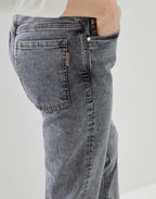 Multicolor Cotton Straight-Leg Jeans