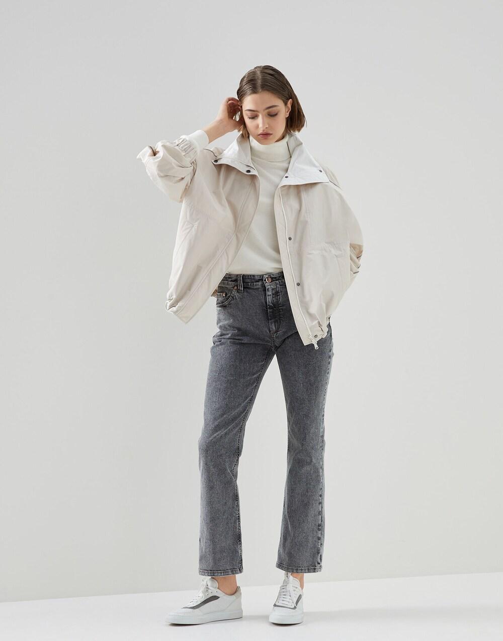 Multicolor Cotton Straight-Leg Jeans