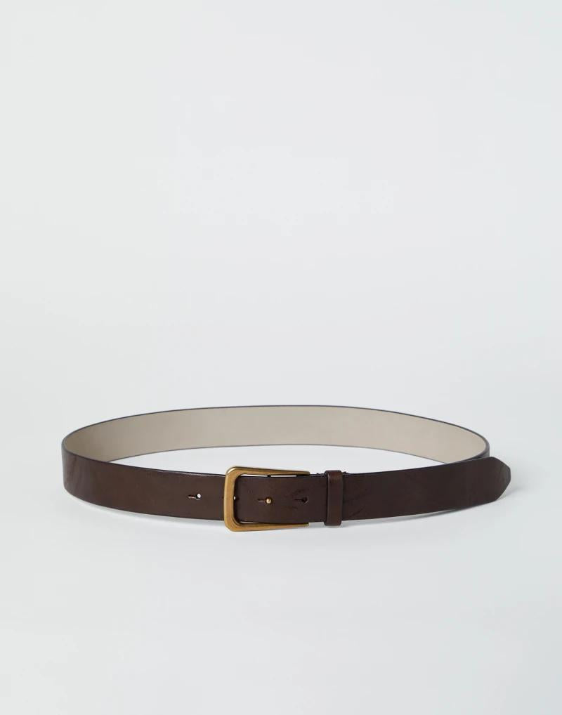 Brown Leather Regular Belt