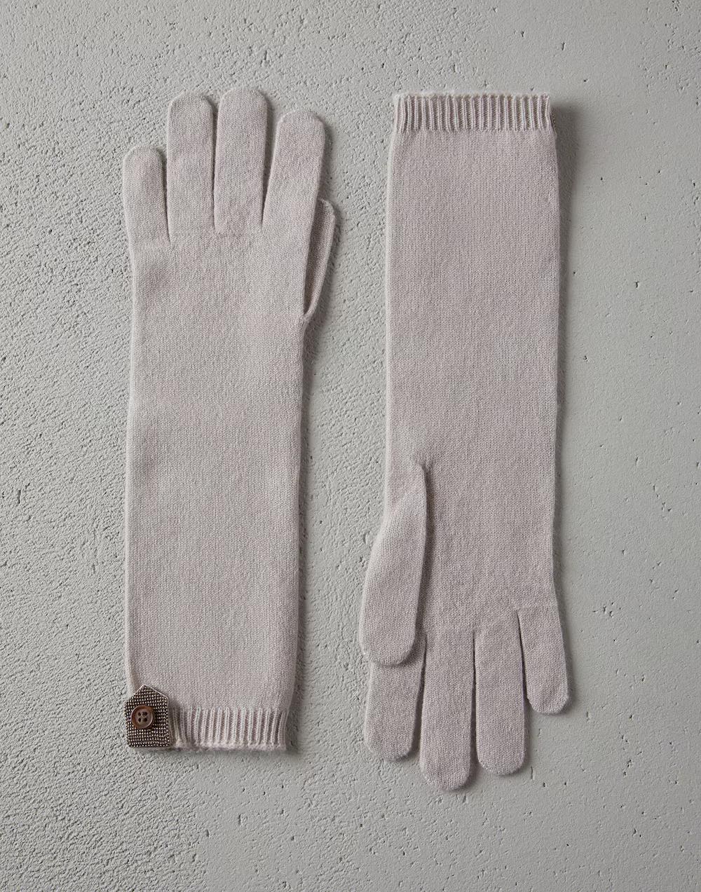 Bicolor Cashmere Gloves