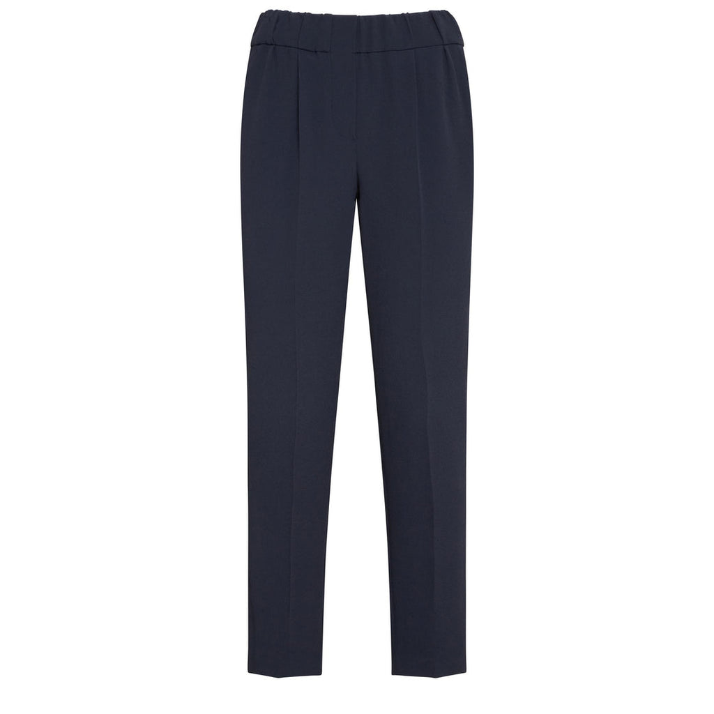 Blue Acetate Casual Pants