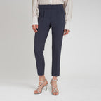 Blue Acetate Casual Pants