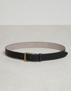 Black Leather Regular Belt