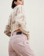 Pink Cotton Jeans Denim