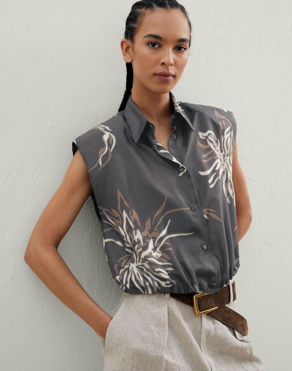 Multicolor Silk Pattern Shirt