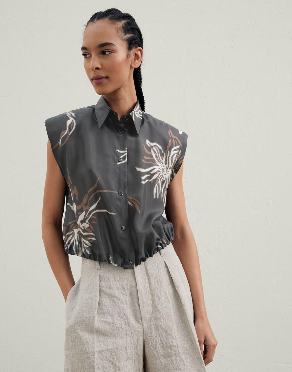 Multicolor Silk Pattern Shirt