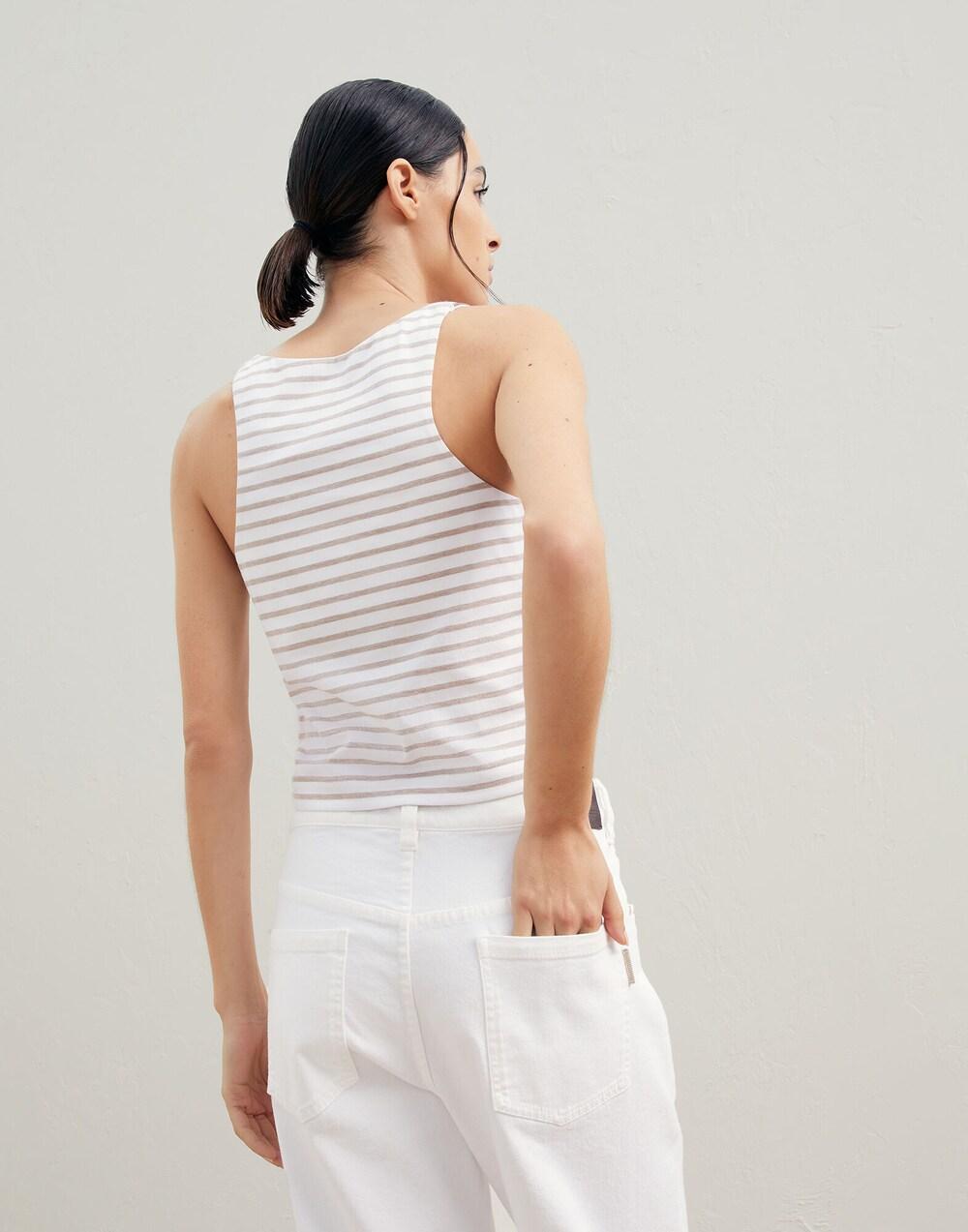 White Cotton Tank Tops