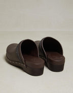 Natural Leather Clogs
