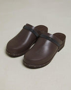 Natural Leather Clogs