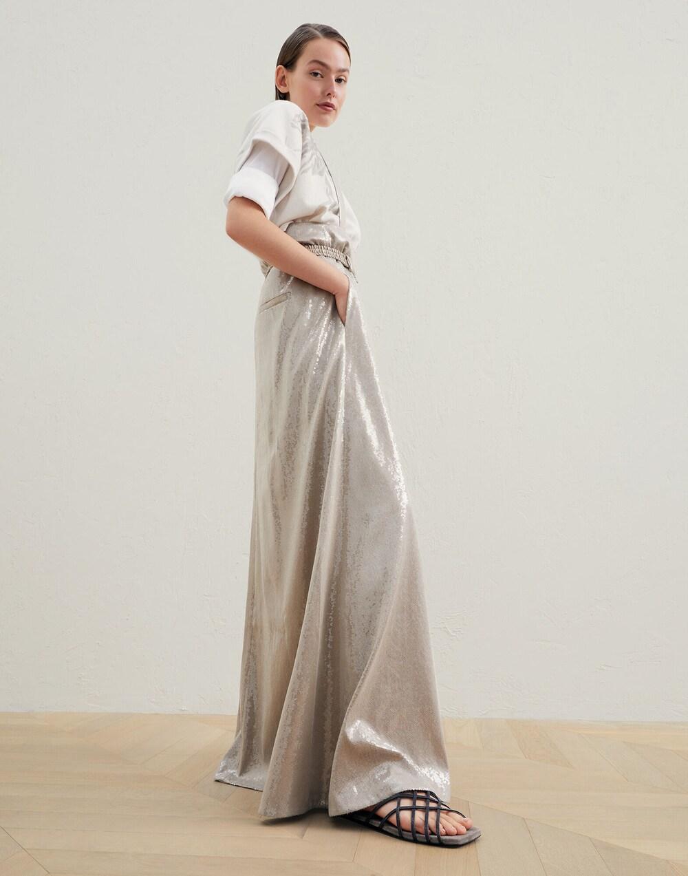 Gray Leather Flat Sandals