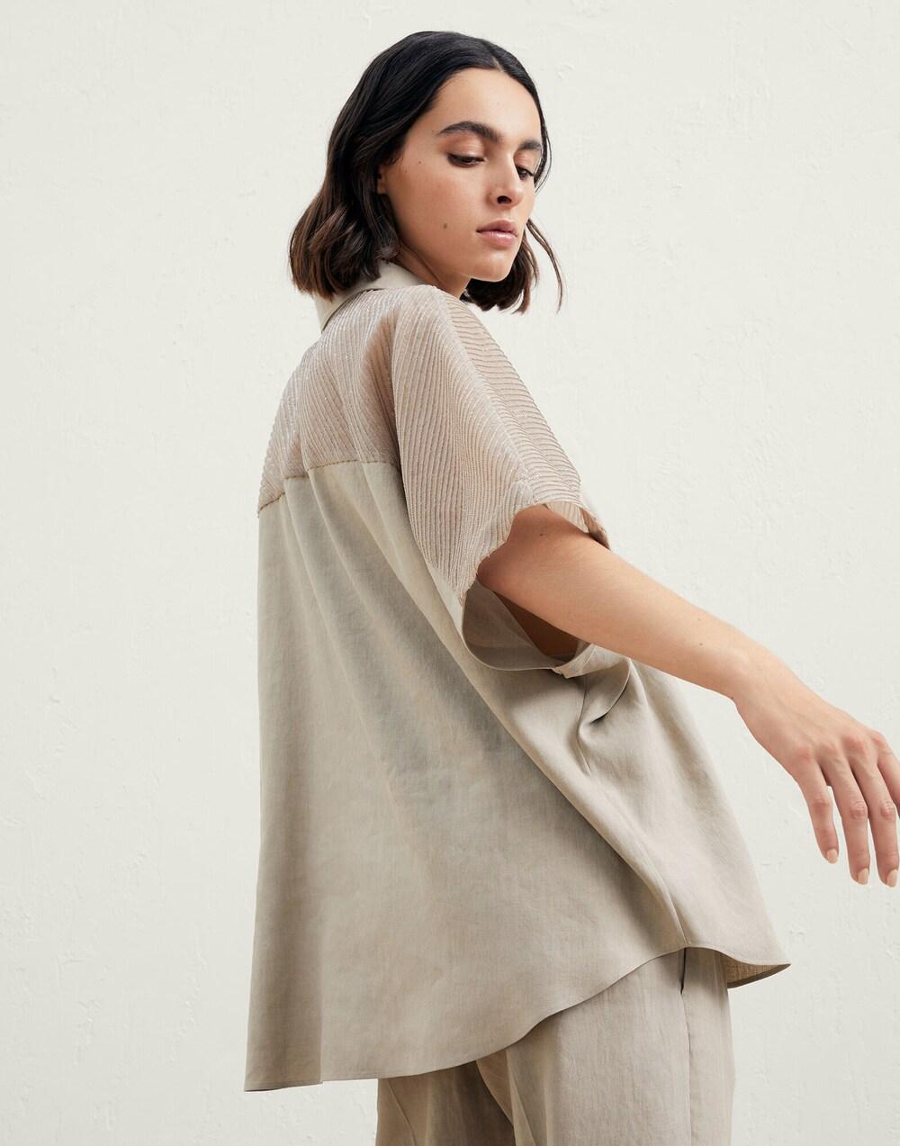 Beige Linen Shirt