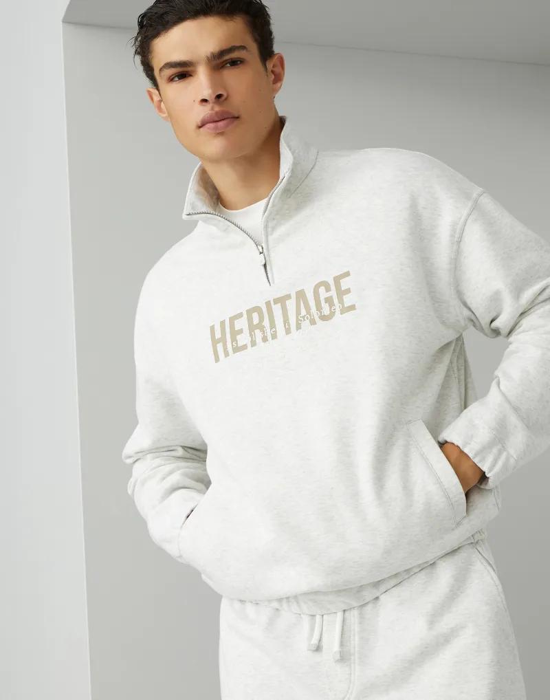 Silver Cotton Sweatshirt