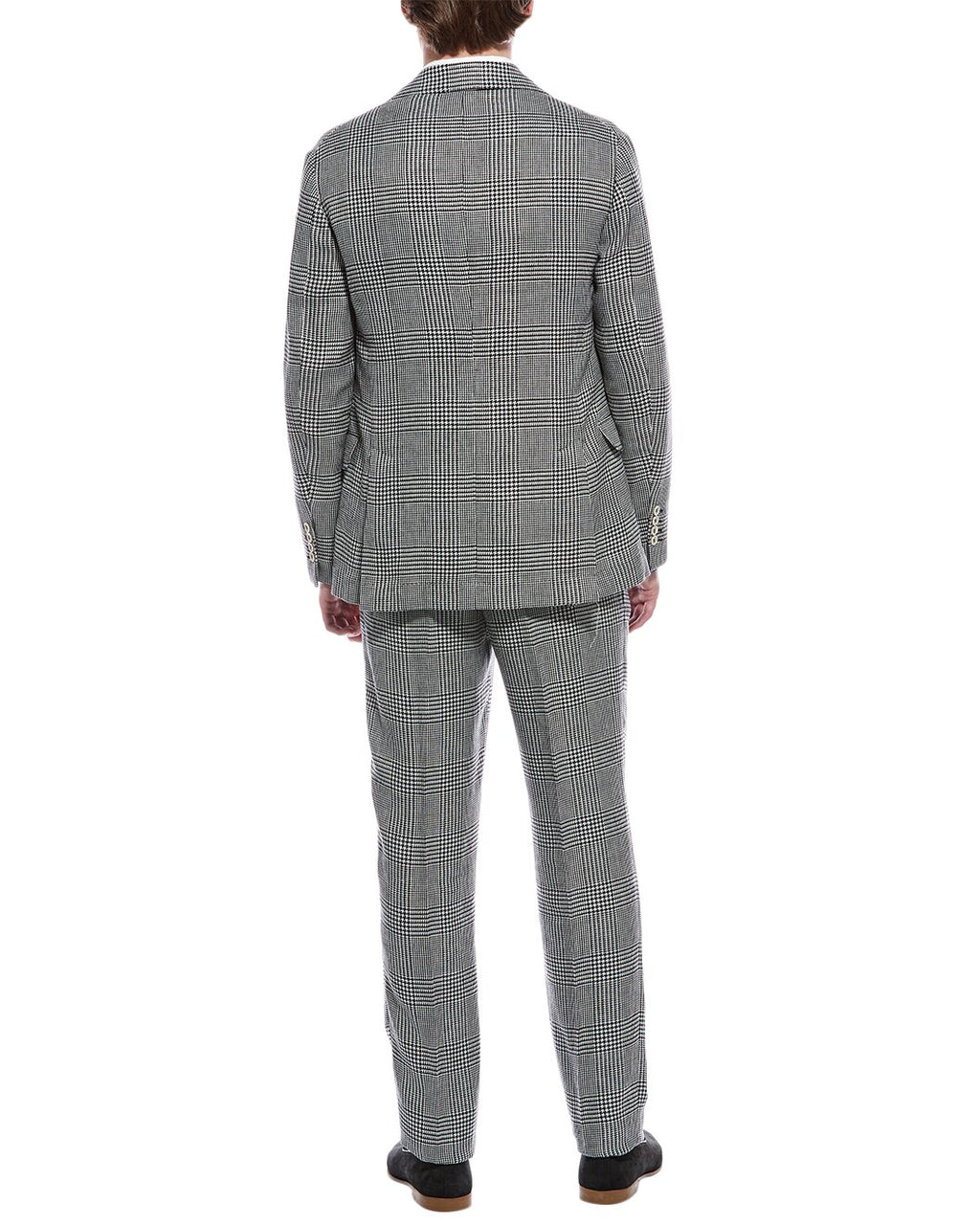 Black Linen Two-Piece Suit