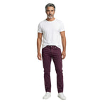 Burgundy Cotton Pants