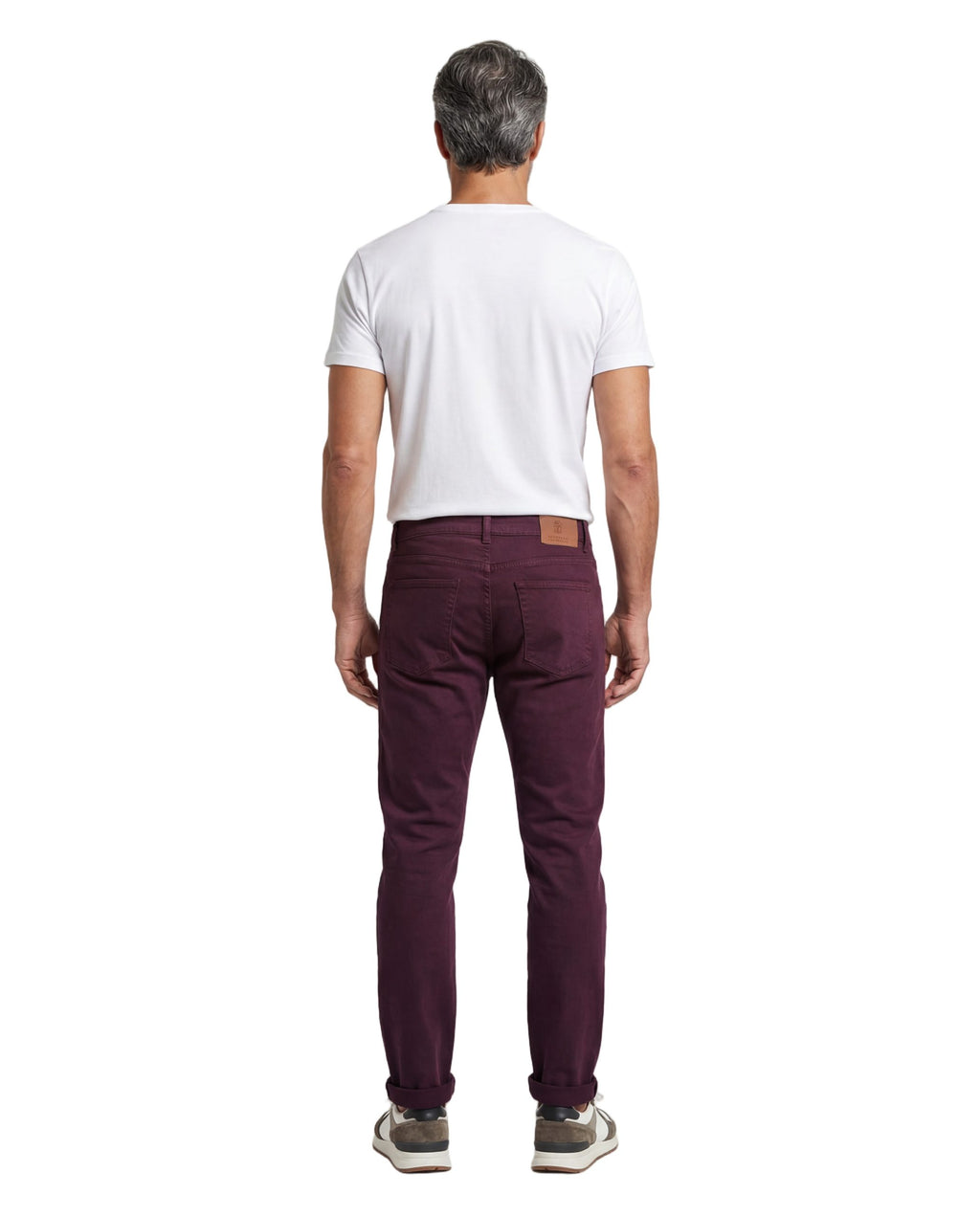 Burgundy Cotton Pants