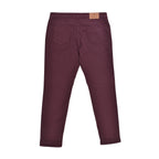 Burgundy Cotton Pants