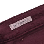 Burgundy Cotton Pants
