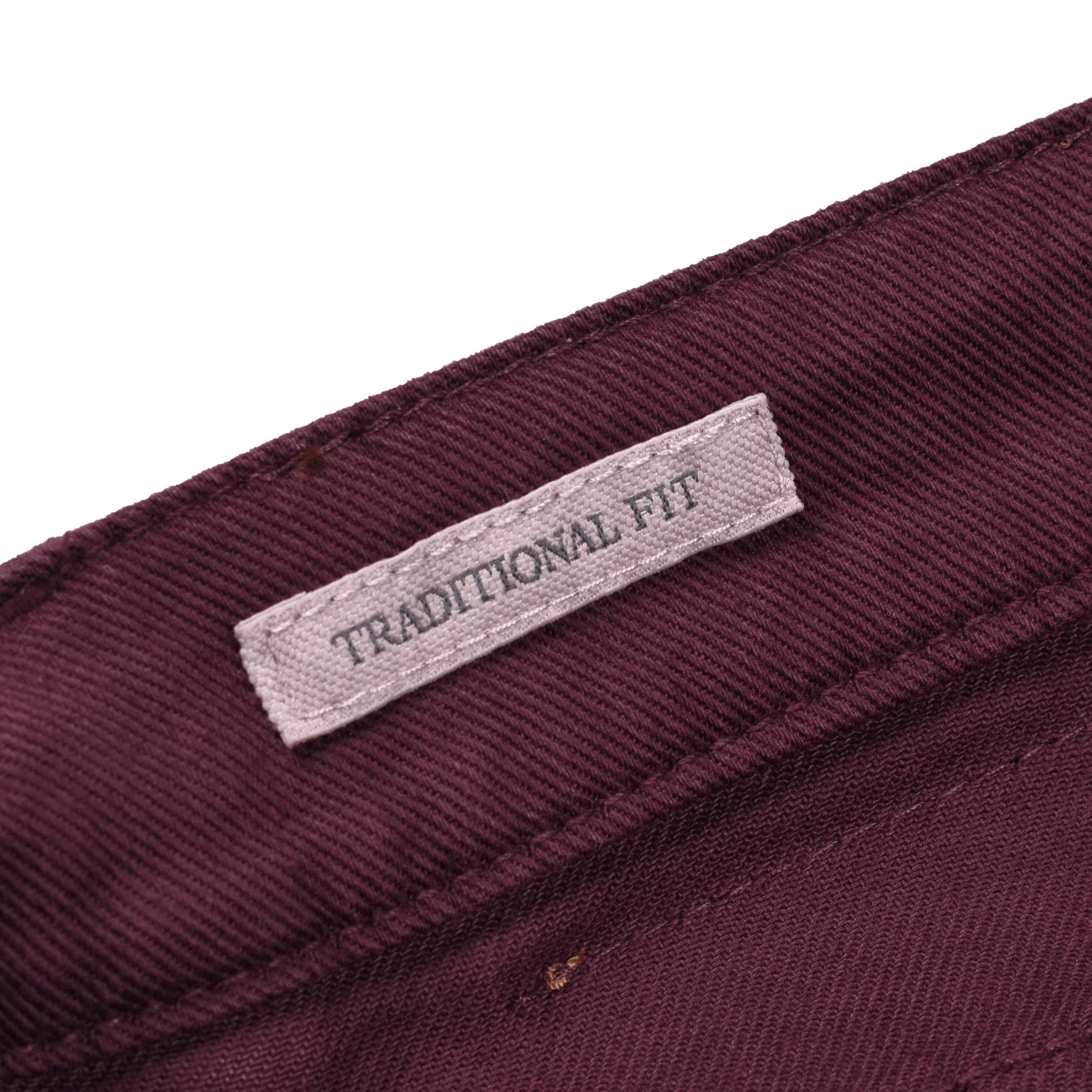Burgundy Cotton Pants