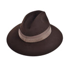 Brown Metal Fedora