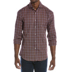 Brown Cotton Pattern Shirt