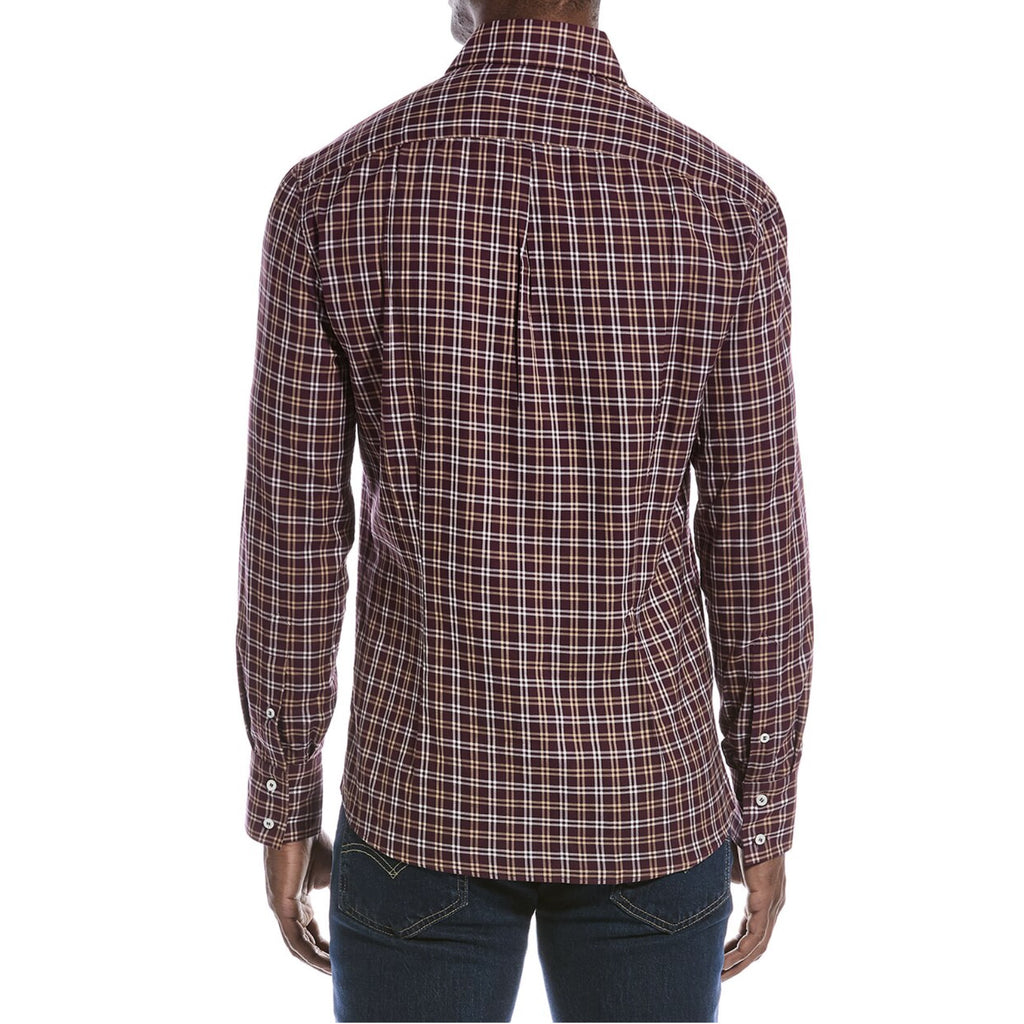 Brown Cotton Pattern Shirt