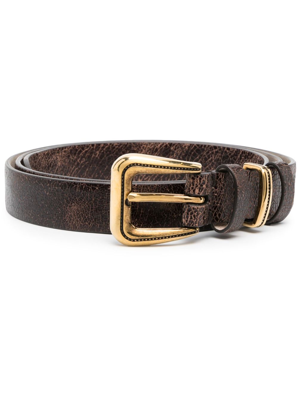 Brown Leather Regular Belt
