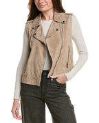 Beige Leather Leather Jacket