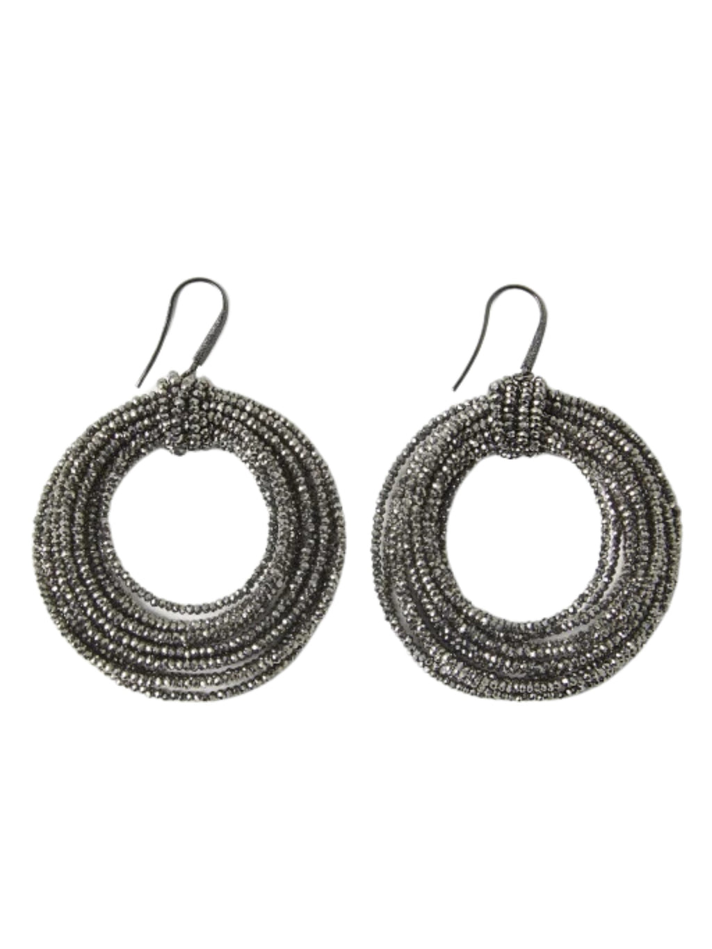Silver Glass Earrings
