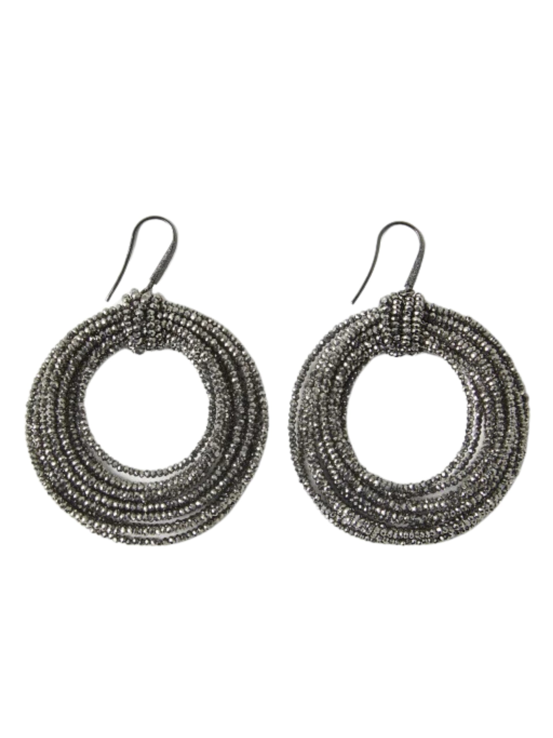 Silver Glass Earrings