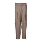 Beige Acetate Casual Pants