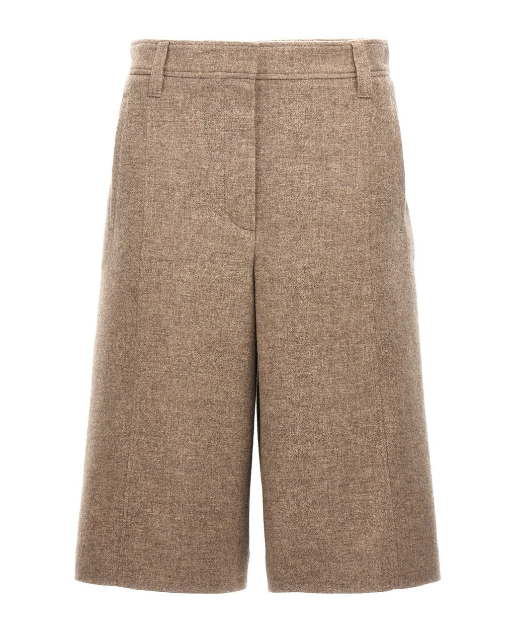 Beige Yak Bermuda Shorts