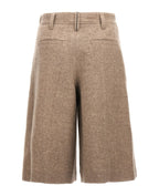 Beige Yak Bermuda Shorts