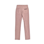 Pink Cotton Straight-Leg Jeans