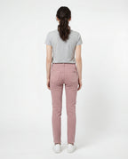 Pink Cotton Straight-Leg Jeans