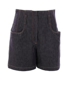 Blue Cotton Bermuda Shorts