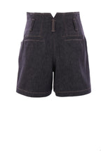 Blue Cotton Bermuda Shorts