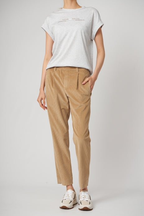 Brown Cotton T-Shirt