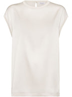 White Silk T-Shirt