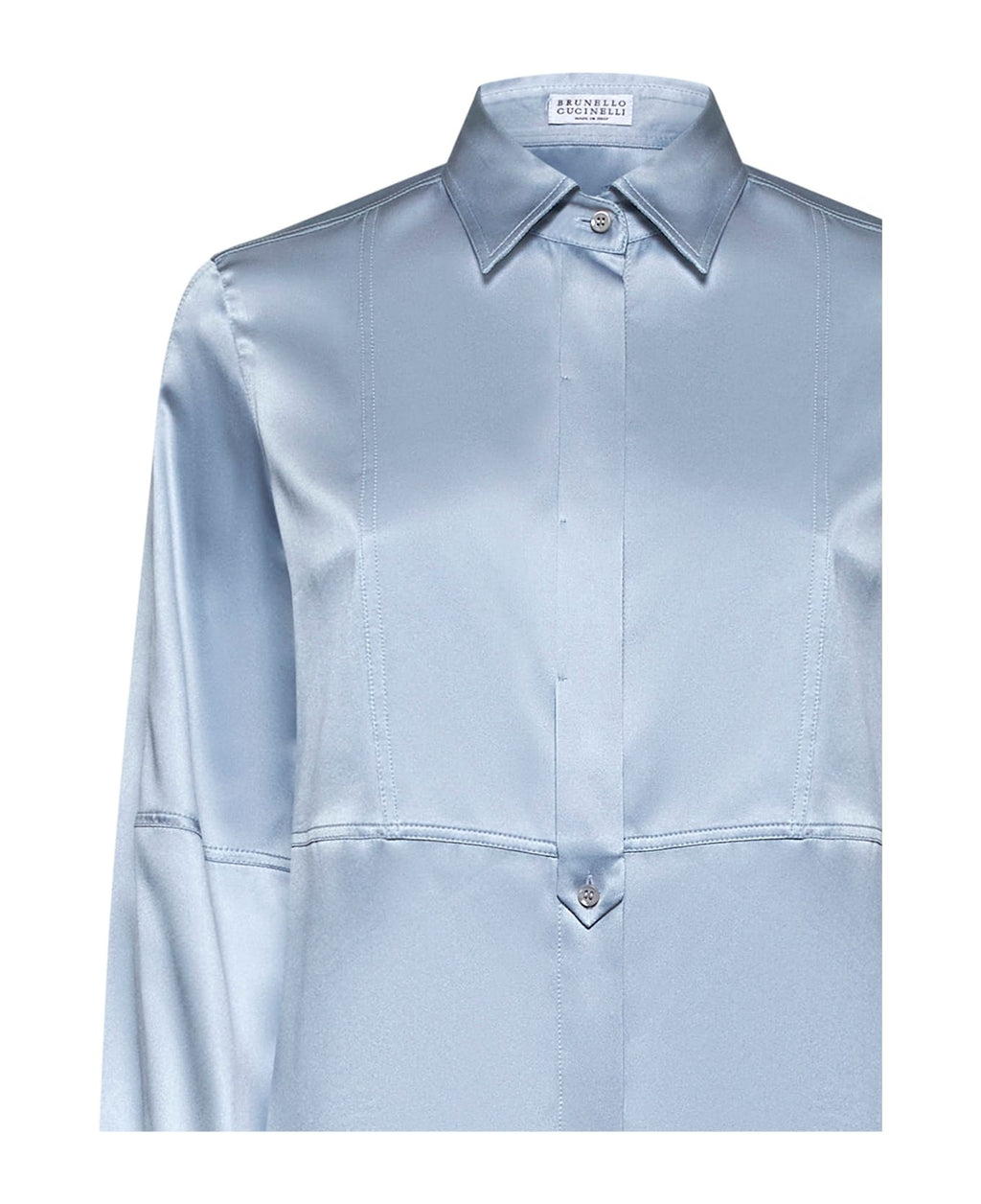 Gray Silk Dress Shirt